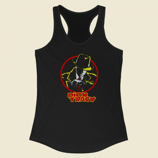 Dick Tracy 90s Comedy Action Racerback Tank Top