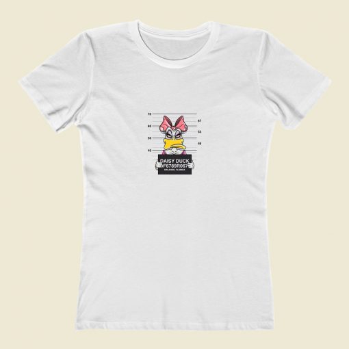 Disney Daisy Duck Mugshot Classic Women T Shirt