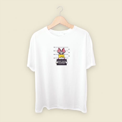 Disney Daisy Duck Mugshot Mens T Shirt Streetwear