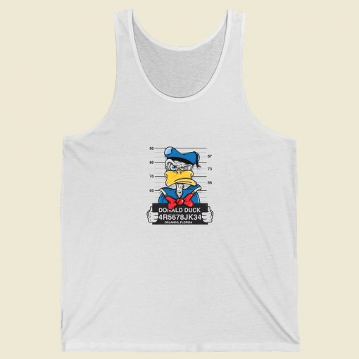 Disney Donald Duck Mugshot Summer Tank Top