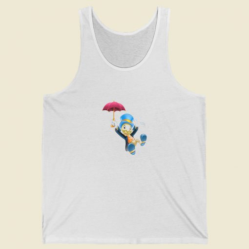 Disney Jiminy Cricket And Umbrella Pinocchio Summer Tank Top