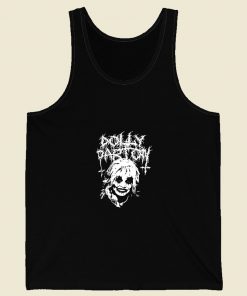 Dolly Parton Black Metal Retro Mens Tank Top