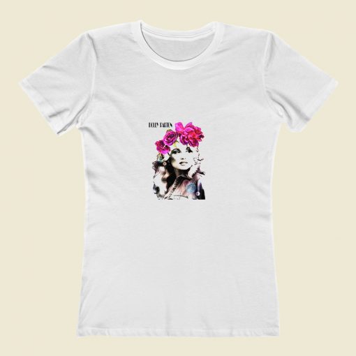 Dolly Parton Floral Portrait Classic Women T Shirt