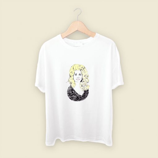 Dolly Parton Illustration Art Mens T Shirt Streetwear