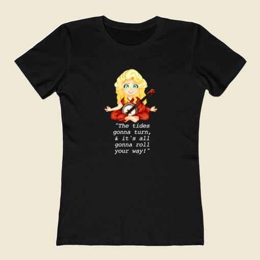 Dolly Parton The Tides Gonna Turn 80s Womens T shirt