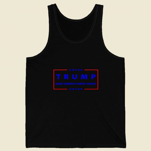 Donald Trump Make America Great Again Retro Mens Tank Top