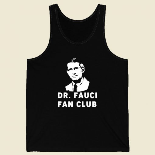 Dr Fauci Fan Club Retro Mens Tank Top