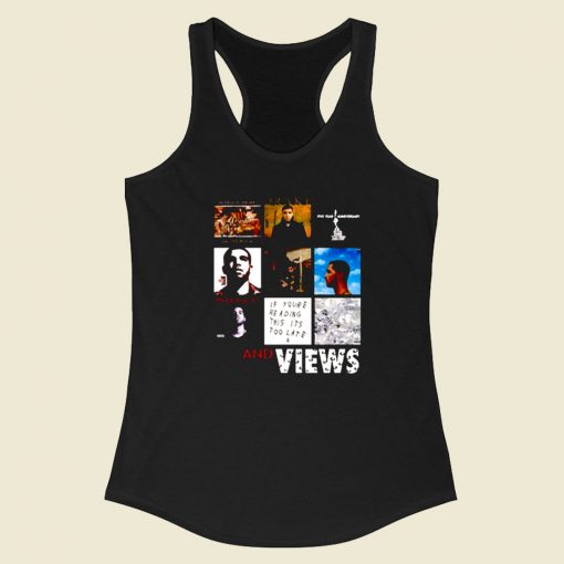 Drake All Album Collage Racerback Tank Top