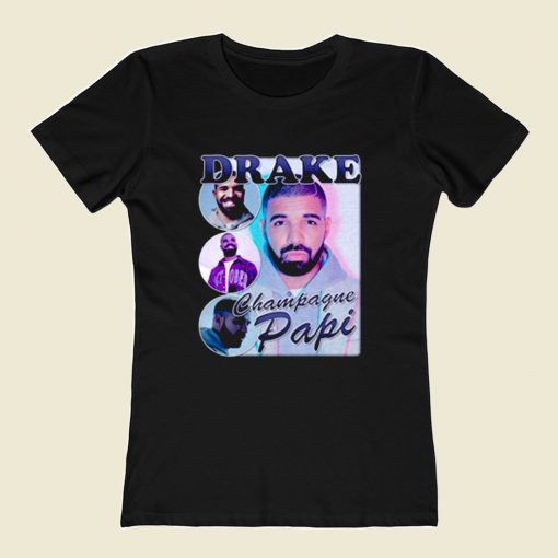 Drake Champagne Papi 80s Womens T shirt