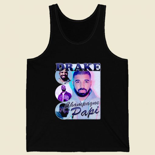 Drake Champagne Papi Retro Mens Tank Top