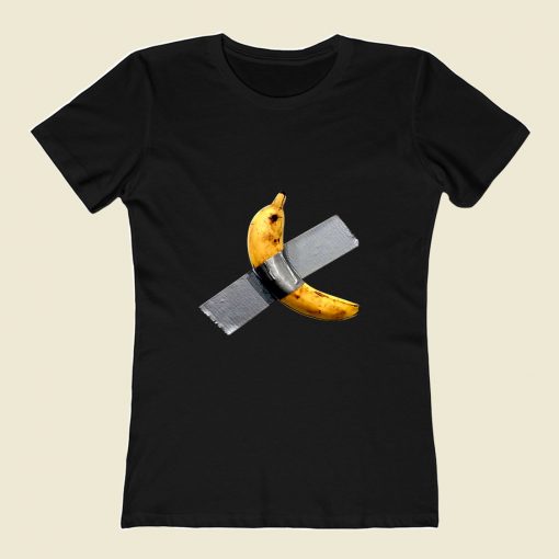 Duct Tape Banana 80s Womens T shirt