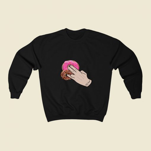 Dunkin Donuts Only Human Hand 80s Sweatshirt Style