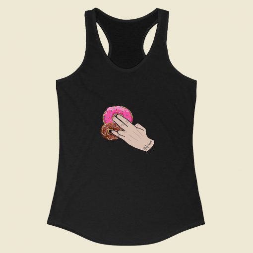 Dunkin Donuts Only Human Hand Racerback Tank Top