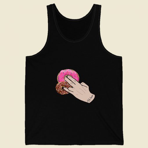 Dunkin Donuts Only Human Hand Retro Mens Tank Top