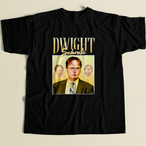 Dwight Schrute Homage 80s Mens T Shirt