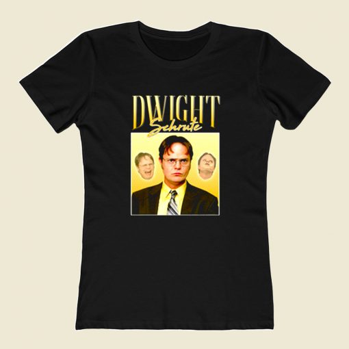 Dwight Schrute Homage 80s Womens T shirt