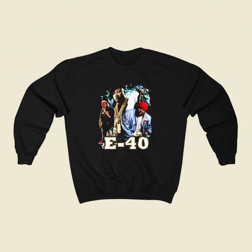 E 40 Bay Area Hip Hop 80s Sweatshirt Style