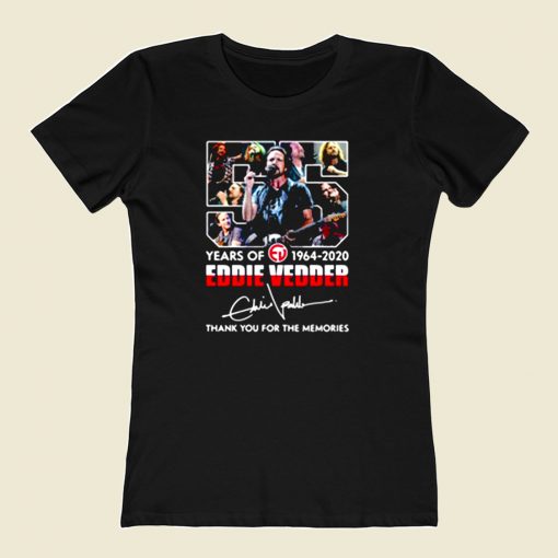 Eddie Vedder 1964 2020 80s Womens T shirt