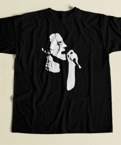 Eddie Vedder Sillhoute 80s Mens T Shirt