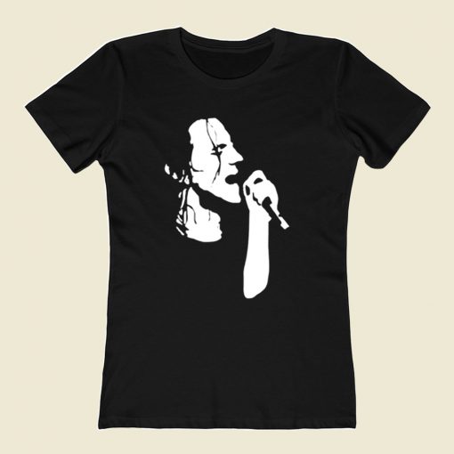 Eddie Vedder Sillhoute 80s Womens T shirt