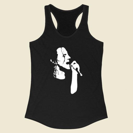 Eddie Vedder Sillhoute Racerback Tank Top