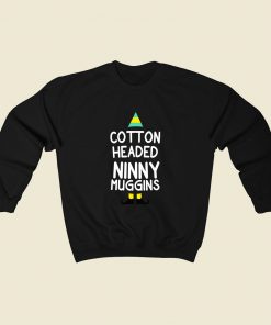 Elf Quote Cotton Headed Ninny Muggins Sweatshirt Street Style