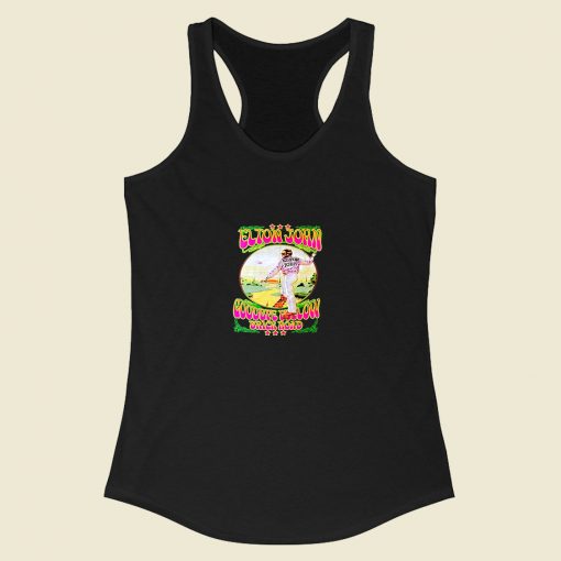 Elton John Goodbye Yellow Brick Road Racerback Tank Top