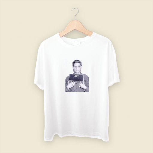 Elvis Aaron Presley Mugshot Mens T Shirt Streetwear