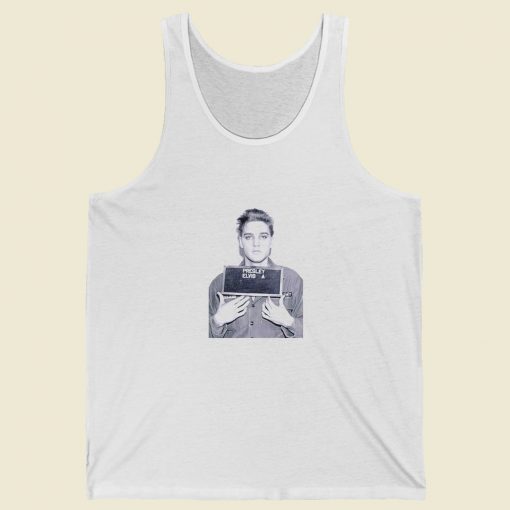 Elvis Aaron Presley Mugshot Summer Tank Top