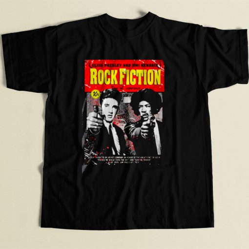 Elvis Presley Rock Fiction 80s Mens T Shirt