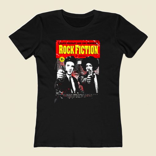 Elvis Presley Rock Fiction 80s Womens T shirt