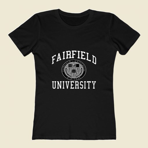 Fairfield University 80s College 80s Womens T shirt