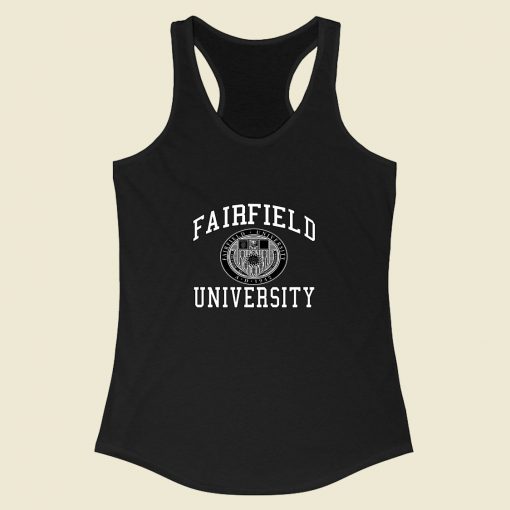 Fairfield University 80s College Racerback Tank Top