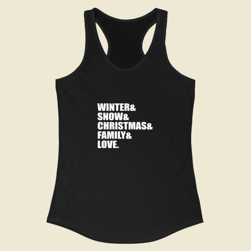 Family Love Christmas Racerback Tank Top