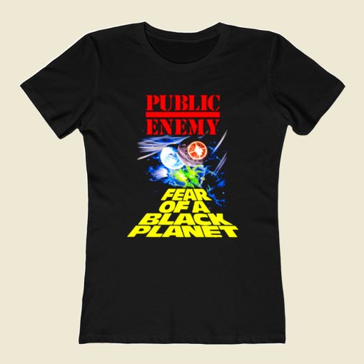 Fear Of A Black Planet Public Enemy 80s Womens T shirt