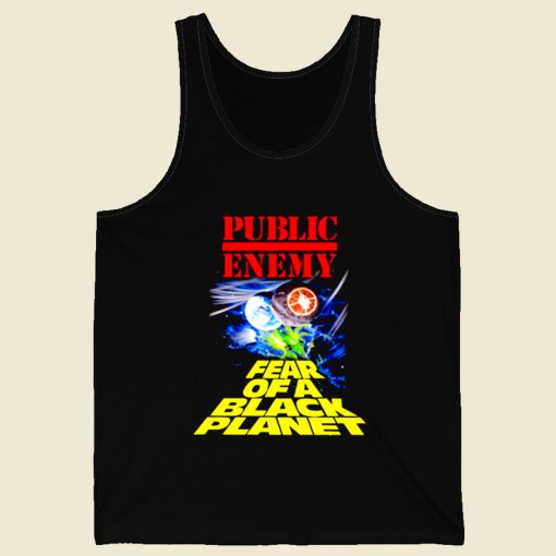 Fear Of A Black Planet Public Enemy Retro Mens Tank Top