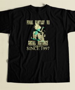 Final Fantasy Vii Social Distance Training 80s Mens T Shirt