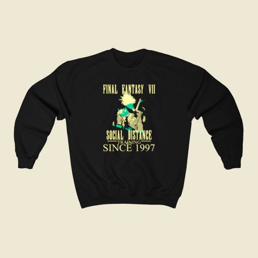 Final Fantasy Vii Social Distance Training 80s Sweatshirt Style