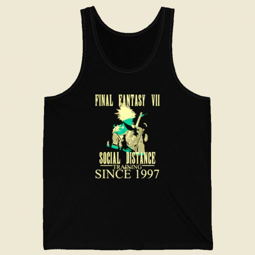 Final Fantasy Vii Social Distance Training Retro Mens Tank Top