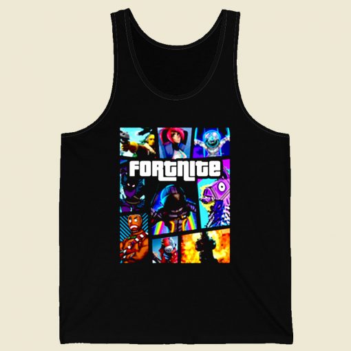 Fortnite Gta Style Retro Mens Tank Top