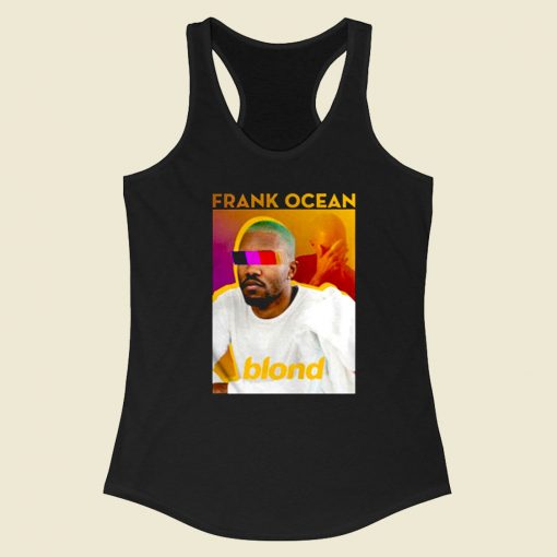 Frank Ocean Blonde Cover Racerback Tank Top