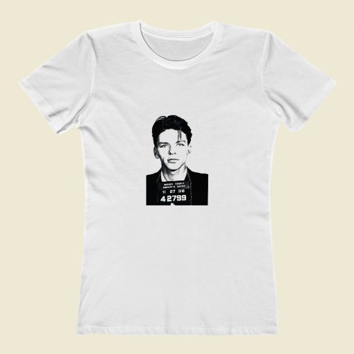 Frank Sinatra Mug Shot Classic Women T Shirt