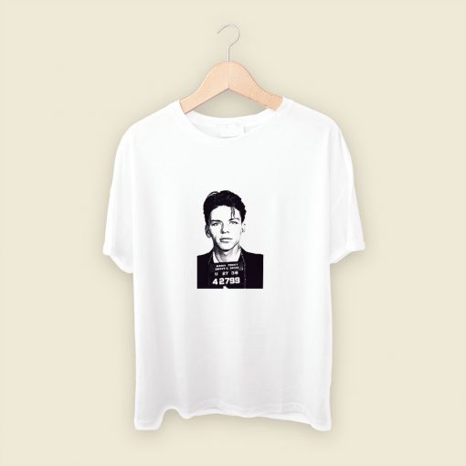 Frank Sinatra Mug Shot Mens T Shirt Streetwear