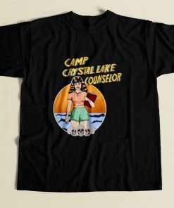 Friday 13 Camp Crystal Lake Counselor 80s Mens T Shirt