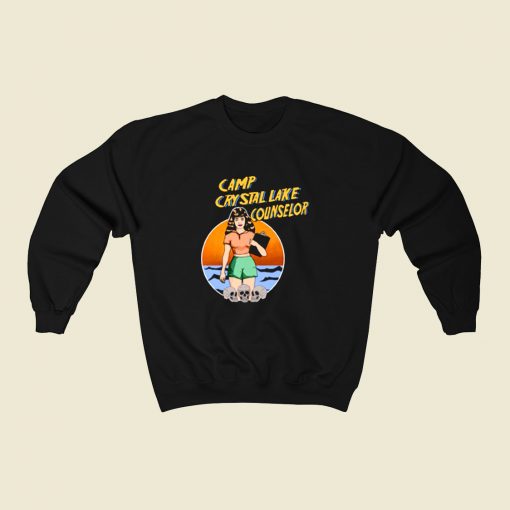 Friday 13 Camp Crystal Lake Counselor 80s Sweatshirt Style