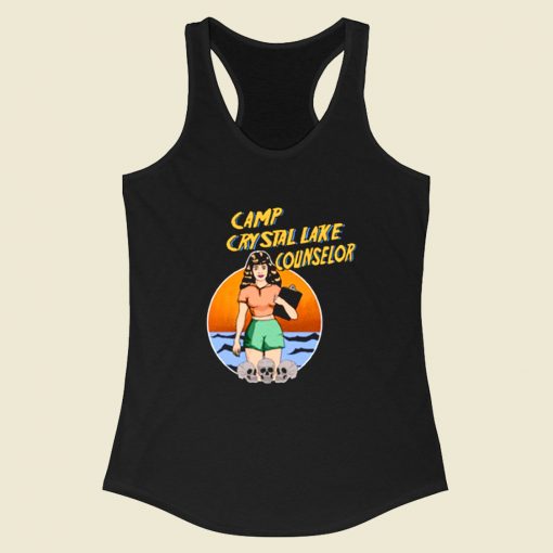 Friday 13 Camp Crystal Lake Counselor Racerback Tank Top