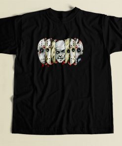 Friday The 13th Many Faces Jason 80s Mens T Shirt