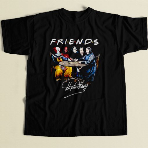 Friends Characters Stephen King 80s Mens T Shirt