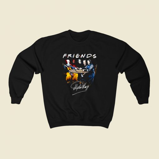 Friends Characters Stephen King 80s Sweatshirt Style