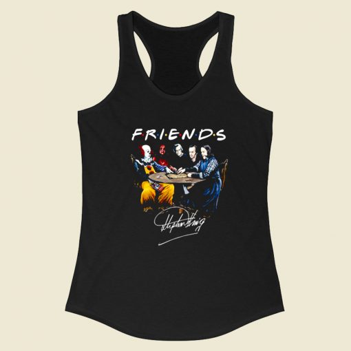 Friends Characters Stephen King Racerback Tank Top